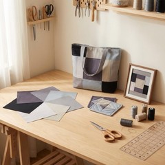 Gray Solid Cotton Fabric Charm Pack 5″ X 5″ Precut Quilt Squares, 42 Pcs (7 Shad
