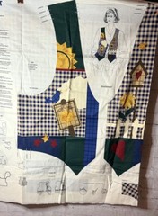 Vtg. Fabric Cut & Sew Panel “Springtime Vest” *VIP Dreamspinners *Size XS-L