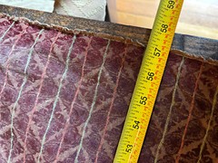 Burgundy Wine Red Gold Upholstery Fabric Brocade Geometric Classic 102″ x 56″
