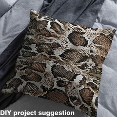 Manfei Snake Skin Pattern Outdoor Fabric By The Yardbrown And Black Wild