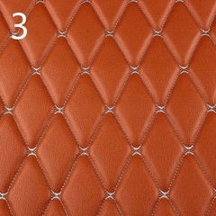 100x158cm Faux Leather Quilted PVC Fabric Car Interior Upholstery Mat