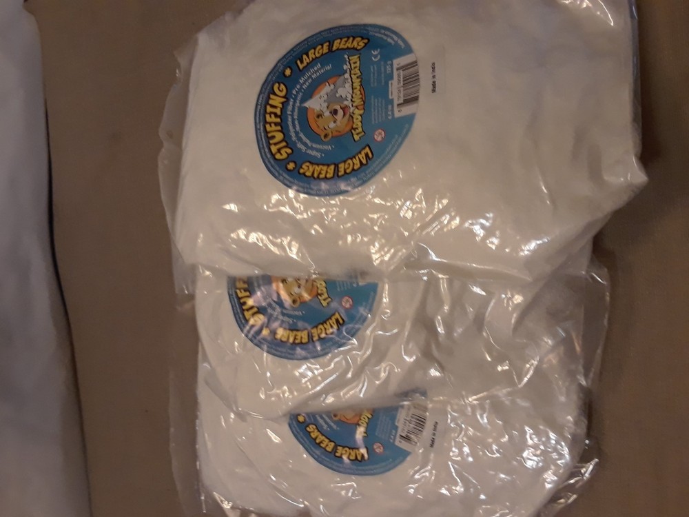 POLYESTER FILLING, Fiber Stuffing, Toy Teddy Mountain Bear Filling x 3 Bags