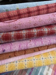 10 pcs Yarn-Dyed Cotton Fabric Bundle 7×9” Patchwork Quilting green