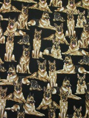 DOGS REALISTIC PUPPYS DOG SHEPARDS SHEPARD COTTON FABRIC FQ