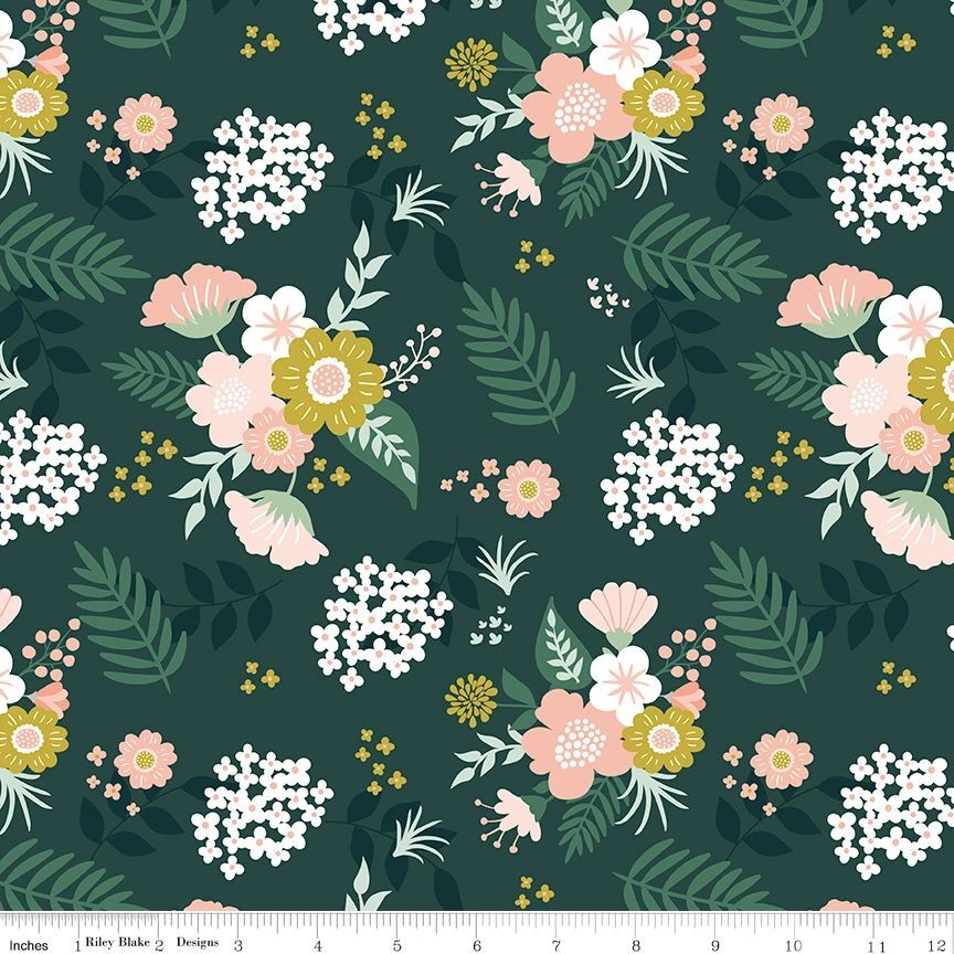 Hibiscus – Main – Hunter by Simple Simon and Company (1/2 yd)