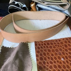 Leather Suede Fabric Lot Yardage Scraps Crafts Sewing Repair Cowhide Material