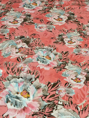 Hardy’sTextile 100%Silk Satin Digital Print DIY Dress Scarf Skirt Top Skirt(#60)