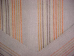 16-1/4Y Kravet 31842 Rahiti Stripe Linen Beige Raw Silk Upholstery Fabric