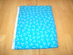 New JoAnn Fabrics Teal Blue White Mini Floral Flannel Fabric Material 1yd & 30″