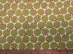 Retro Polkadot Dots Lime Green Red Yellow Christmas Mod Modern Robert Kaufman