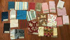 BEACON HILL 25 Pcs Mixed Lot 5″ – 16 1/2″ Fabric Samples