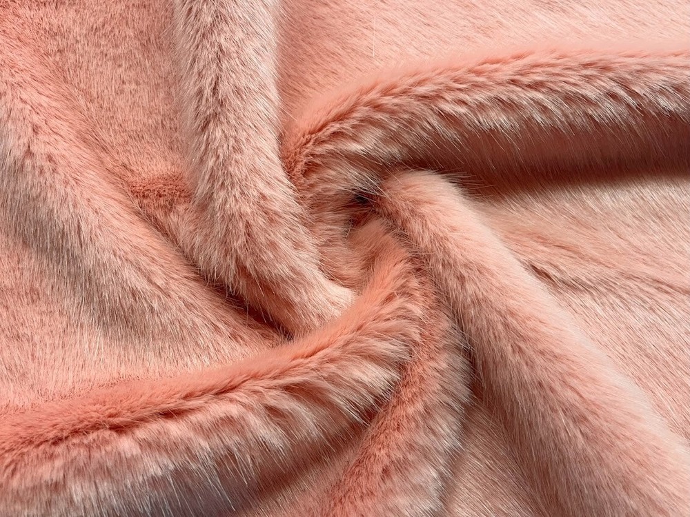 Super Luxury Faux Fur Fabric Material – SWISS DUSTY PINK