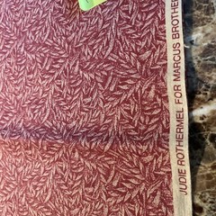 Vintage Judie Rothermel For Marcus Bros. Leaf Cotton Quilt Fabric 35” X 43″W