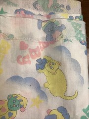 fabric 54×60″ vintage pastel baby themed animals cute