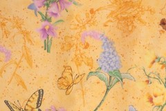 2.0+ Yards 3 Pieces Jo-Ann Fabric Elizabeth’s Garden Butterflies Flowers Yellow