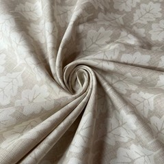 iLiv 100% Cotton Fabric 1.7 Metres Oak Leaf Pebble Cushion Curtain Upholstery