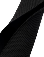 TinaKim Thick Ribbing for Cuffs and Waistband Knit Fabric, 36×6″, Black