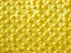 CANARY YELLOW MINKY CUDDLE DIMPLE DOT PLUSH SEW QUILT CRAFT FABRIC BTY & PRECUTS