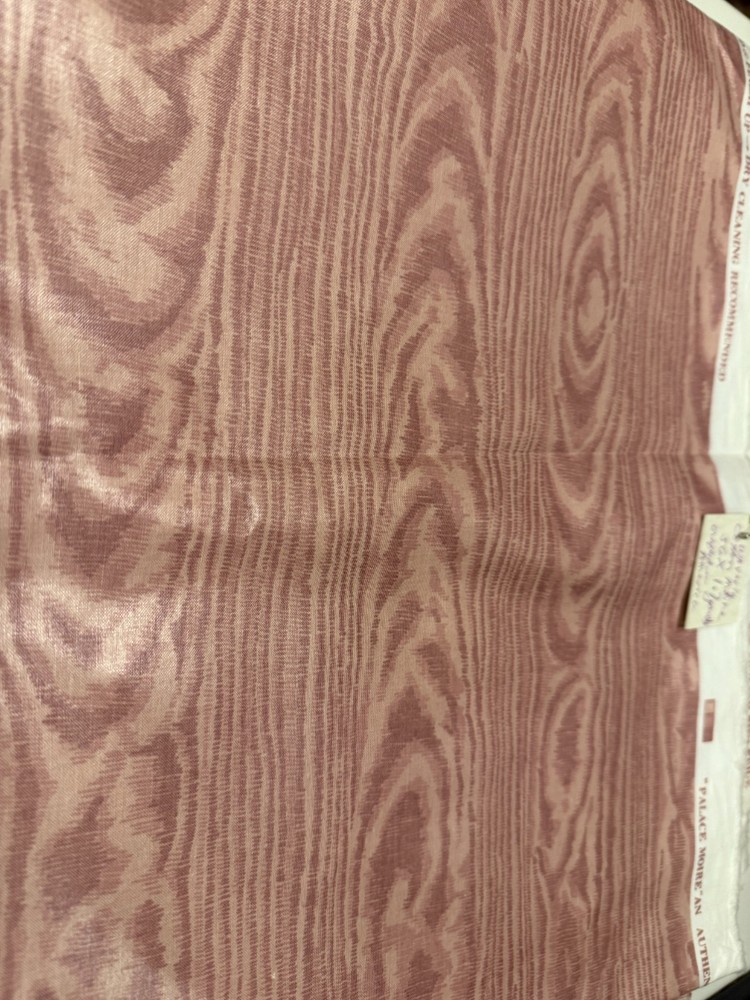 Waverly Palace MOIRE Home Decor 100% COTTON FABRIC 56″ X 1.7 YDS PINK