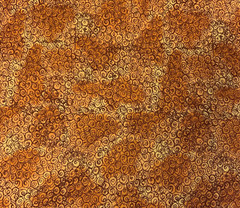 2007 “A Beautiful Season” Tonal Swirl Fabric By Hi Fashion Rust Brown Cream BTY
