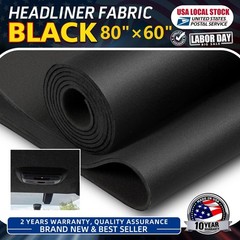 80″×60″ Black Knit Headliner Fabric Material Automotive/Home Replace/Repair/DIY