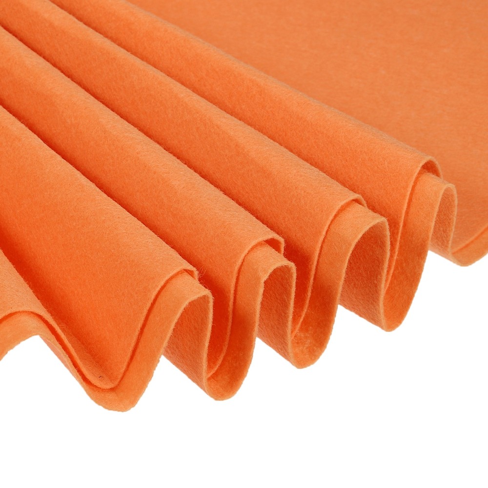 Acrylic Soft Felt Fabric Sheets Fiber Sheets Orange 39×39 Inch 1mm Thick