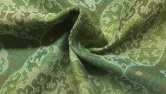 OUTDURA GYPSY SEA MOSS GREEN OUTDOOR INDOOR FLORAL MEDALLION FABRIC 2.1 YARDS