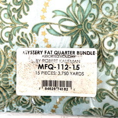 Robert Kaufman Christmas Holiday Fat Quarter Bundle 15pc Quilting Fabric MFQ-112