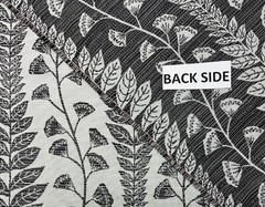 BALLARD DESIGN LUCIA BLACK InsideOut® FLORAL LEAF VINE FABRIC BY YARD 57″W