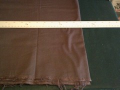 WASHED & IRONED Solid Dark Brown Fat Quarter 18″ X 21 ” Cotton Fabric