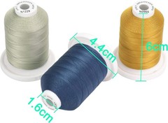 Multi-Purpose 100% Cotton Thread Spools, 600M – 12 Stylish Neutral & Jean Colors