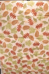 108″L x 44″ W David Textiles Simple Living Leaf Theme Maple Oak Gingko Trees