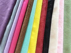 12pcs 12 x 12 Inches Solids DIY Fabric Crystal Velvet Short Plush Decorative Jew