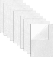 10 Pack Self Adhesive Felt Sheets – White Felt Fabric with Adhesive Backing – Pe