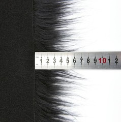 10″ X 20″ Inches Black Faux Fur Fabric Square Patches for Crafts Sewing Costu
