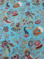 Print_805 Handmade Floral Running Cotton Indian Fabric 3 Yard New Hand-Block