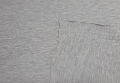 100% Cotton Pique Knit Fabric By Yard Heather Gray 190GSM 11/21 [Polo Shirt]