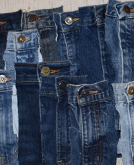 Denim Blue Jean Zippers LOT buttons DIY Sewing Quilting Craft Upcycle 20 pieces