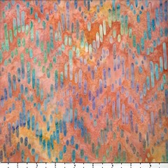 1 Yard Cut of Lunn Fabric Straight Stitch Batik 100% Cotton 3888 Spring Rainbow