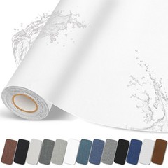 Lifenion Fabric Repair Patch, Self Adhesive Furniture 17X79 Inch, Linen White