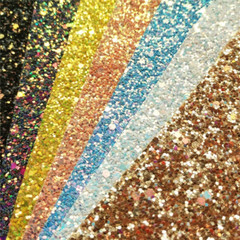 20x30cm Glitter Synthetic Leather Sequin Fabric Sheet for Bow Handmade Bag Craft
