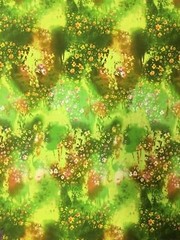 POLYESTER SINGLE SPUN 2 WAY SPANDEX LIGHT MEDIUM WEIGHT FLORAL DESIGN