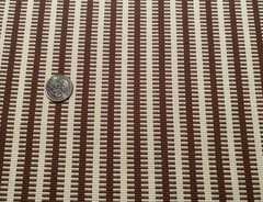 1YD SOANE BRITAIN Jajim Stripe Chestnut Artisanal Warp Weave Fabric $770 Retail