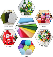 | Soft Felt Fabric | 36X54Inch | Felt by the Yard 1.4Mm Thick,1 Yard Acrylic & S