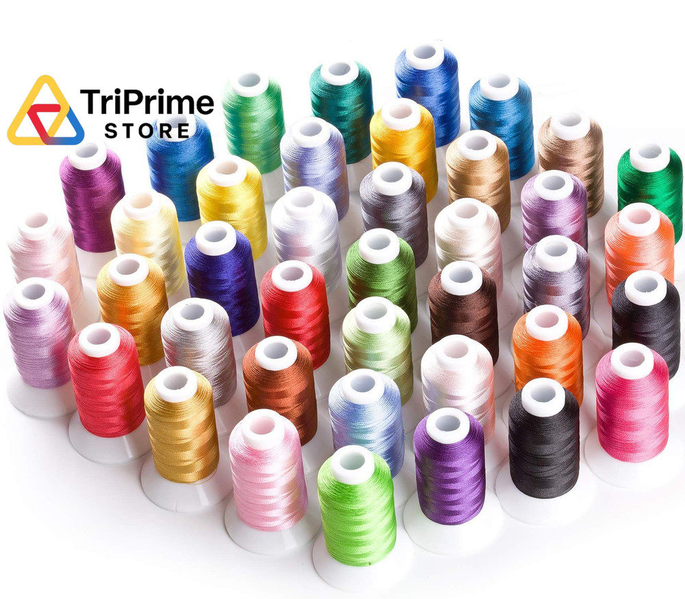 Simthread 40 Colors 40 Weight Polyester 500m spool with storage box, 40 color
