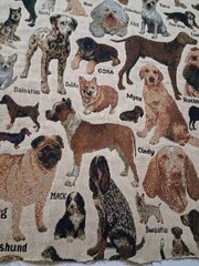 Dog Breed Tapestry Fabric 27×35