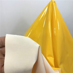 Vinyl Faux Leather Wet Look Glossy Shinny Fabric Mirrored Stretch Dress Bag 57″W