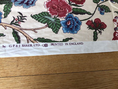G.P. & J. BAKER FABRIC ENGLAND “CURZON” 1981