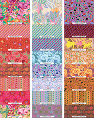 1/2 Yard – Kaffe: From the Archives | Floral Dance – Magenta by Kaffe Fassett