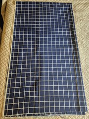 Cotton Duck Canvas Fabric Navy 52×90″ White Stripe 60×110″ READ 5+yards